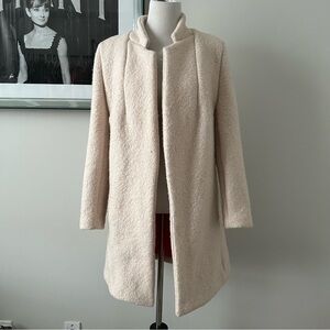 Open Front Wool Coat